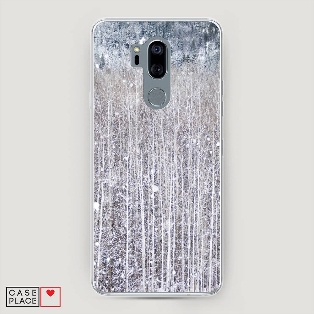 

Чехол на LG G7 ThinQ "Снежный лес", Бежевый;серый;белый, 83450-5