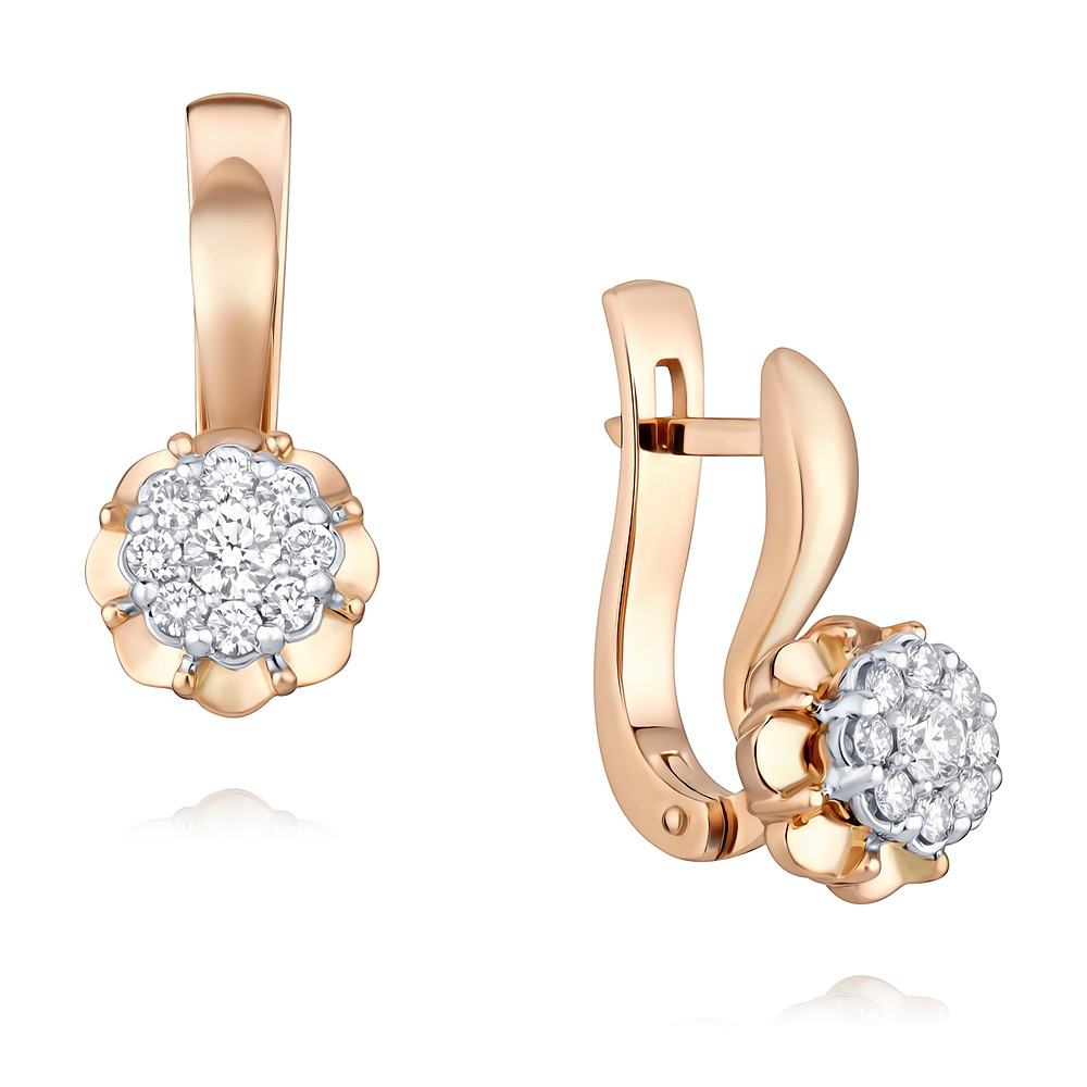 

Серьги из красного золота с бриллиантом ADAMAS 24036894/01-А50Д-41, 24036894/01-А50Д-41
