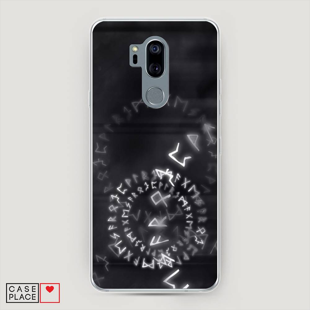 

Чехол на LG G7 ThinQ "Руны", Серый;черный, 83450-3
