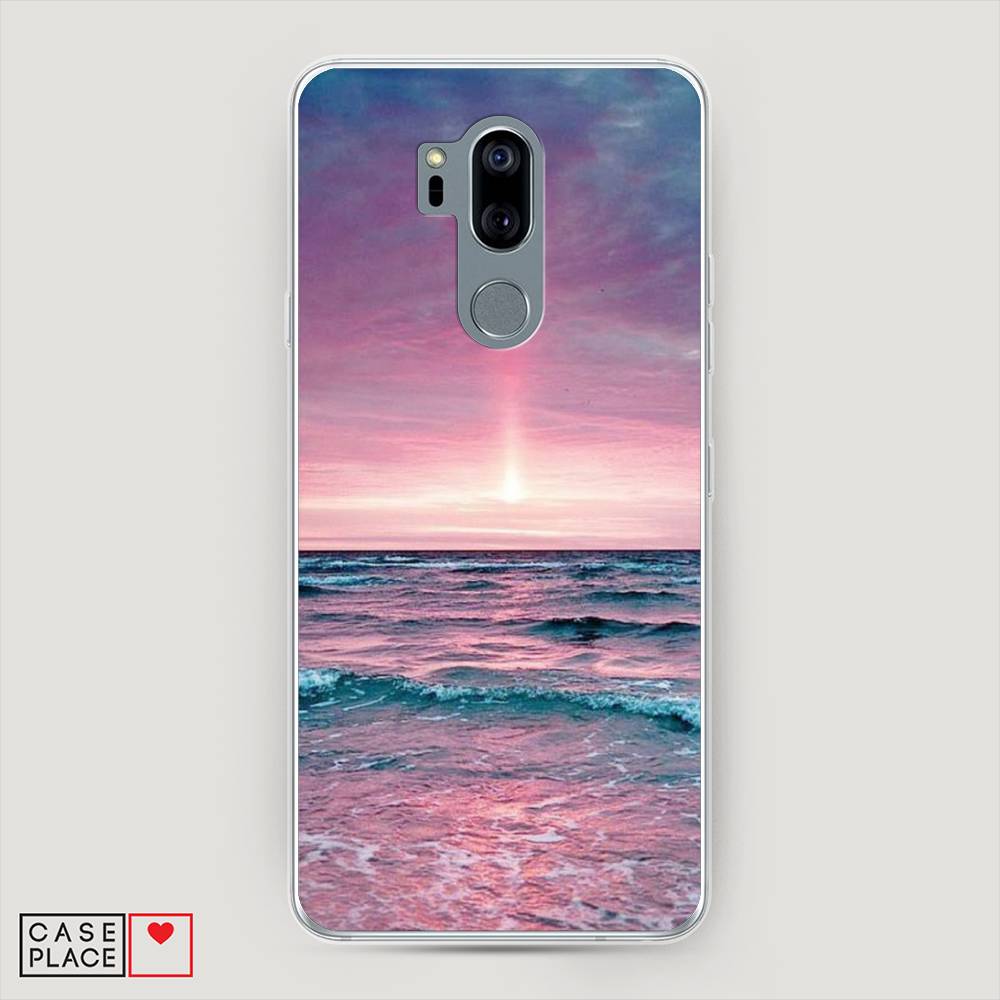 

Чехол на LG G7 ThinQ "Восход 3", Розовый;голубой, 83450-2