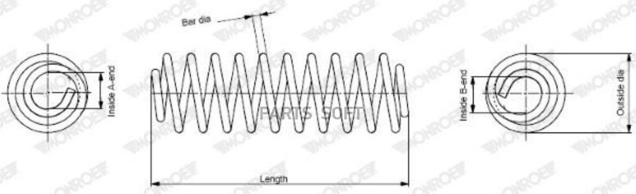 

Пружина Ходовой Части Monroe арт. SP0030