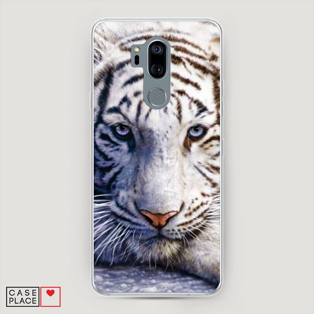 

Чехол на LG G7 ThinQ "Бенгальский тигр", Коричневый;белый, 83450-1