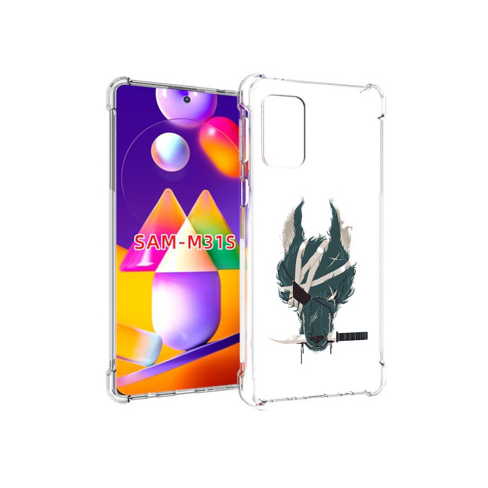 

Чехол MyPads Tocco для Samsung Galaxy M31s волк-разбойник (PT152186.489.271), Прозрачный, Tocco
