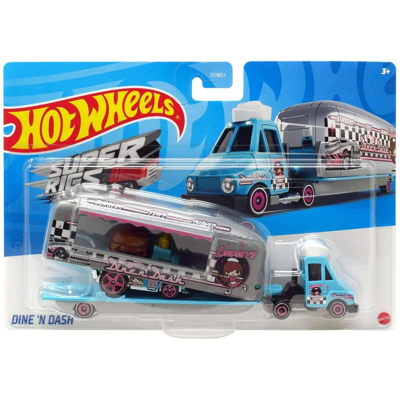 

Машинка Hot Wheels Dine 'N Dash HMF90, Голубой;серый