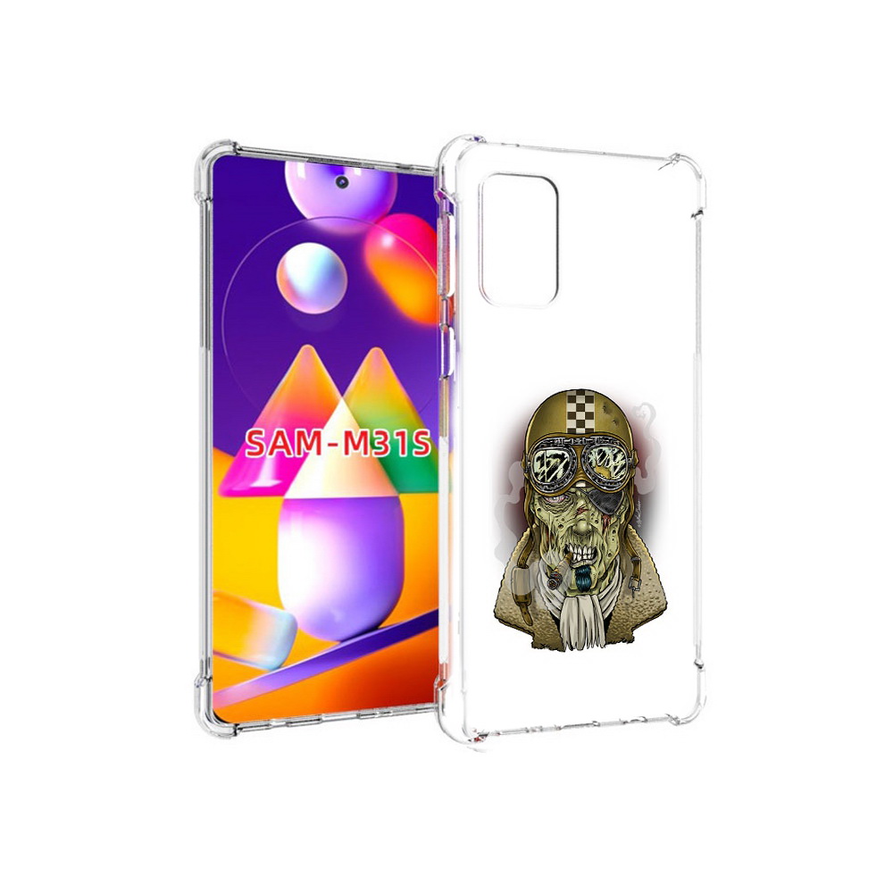 

Чехол MyPads Tocco для Samsung Galaxy M31s военный зомби (PT152186.489.264), Прозрачный, Tocco
