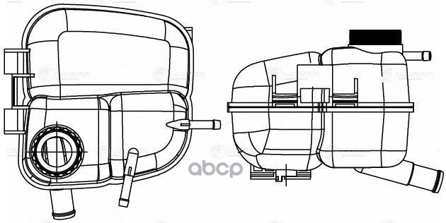 Бачок расширит. охл. жидкости для а/м Opel Astra G (98-)/Zafira G (98-) (LET 2110)