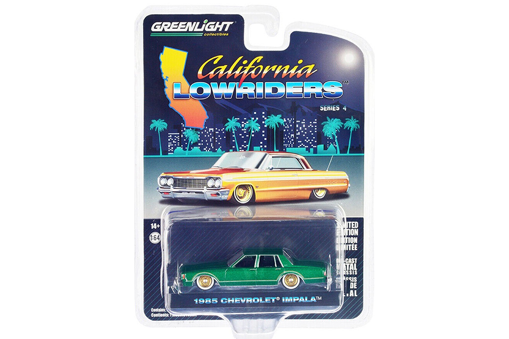 

Модель коллекционная GREENLIGHT Chevrolet impala 1985 bright green metallic, Зеленый