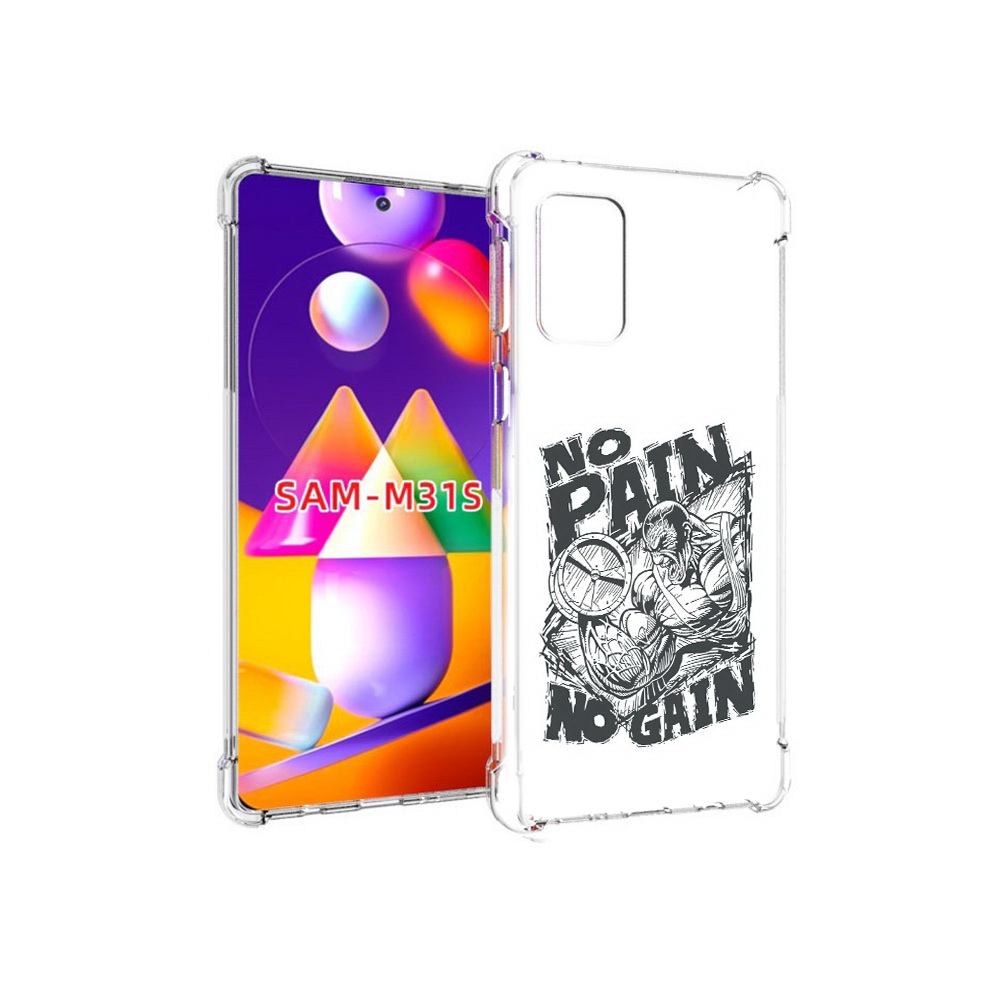 

Чехол MyPads Tocco для Samsung Galaxy M31s бодибилдинг тяжелая работа (PT152186.489.238), Прозрачный, Tocco