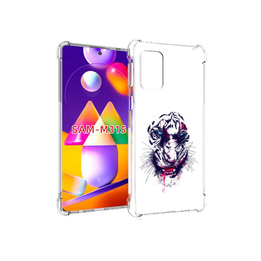 Чехол MyPads Tocco для Samsung Galaxy M31s безумный тигр (PT152186.489.228)