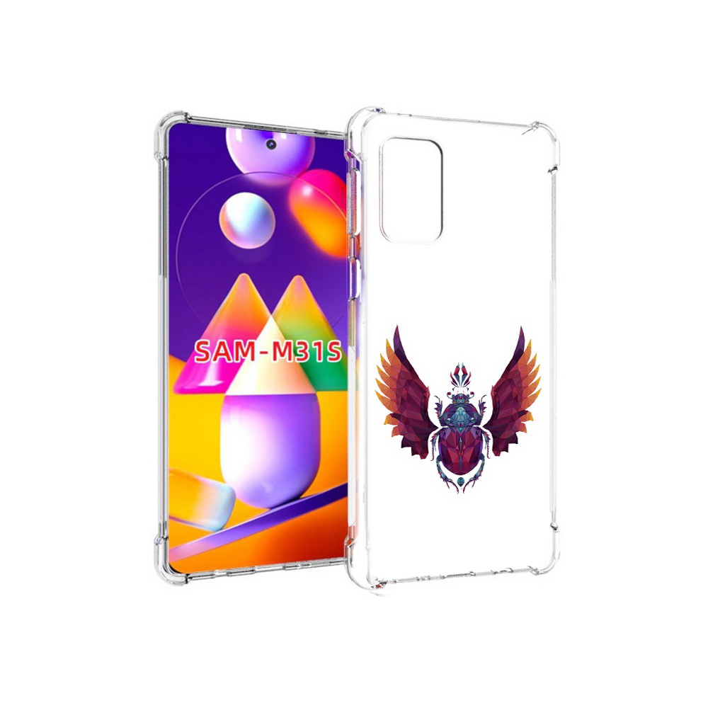 

Чехол MyPads Tocco для Samsung Galaxy M31s алмазный скоробей (PT152186.489.219), Прозрачный, Tocco