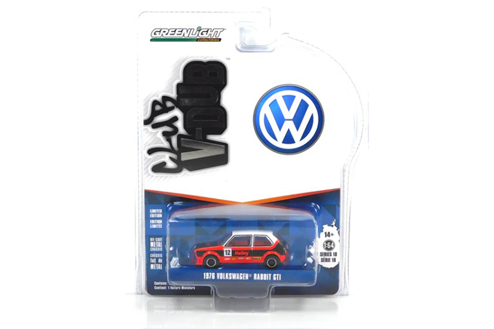 

Модель коллекционная Vw volkswagen golf i gti widebody #12 "holley performance" 1976, Красный