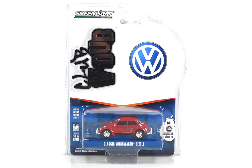 

Модель коллекционная GREENLIGHT Vw volkswagen beetle classic 1955 ruby red, Красный