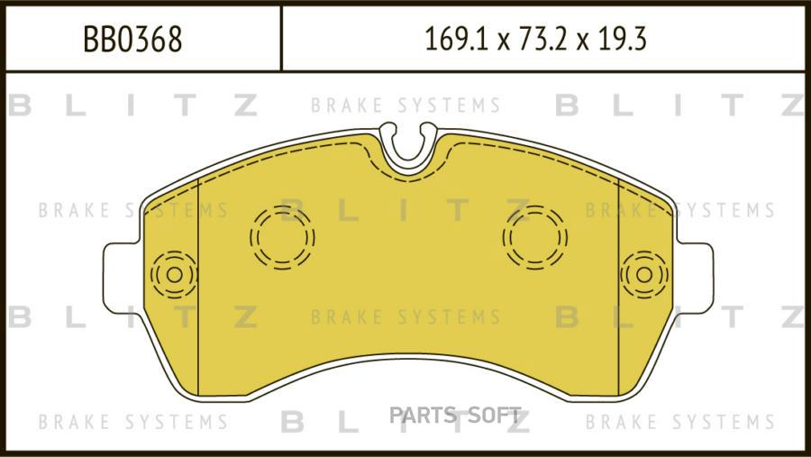 

Тормозные колодки Blitz BB0368