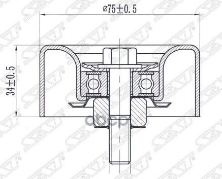 

Ролик приводного ремня обводной INFINITI EX35/37/FX35/37/50/NISSAN FUGA
