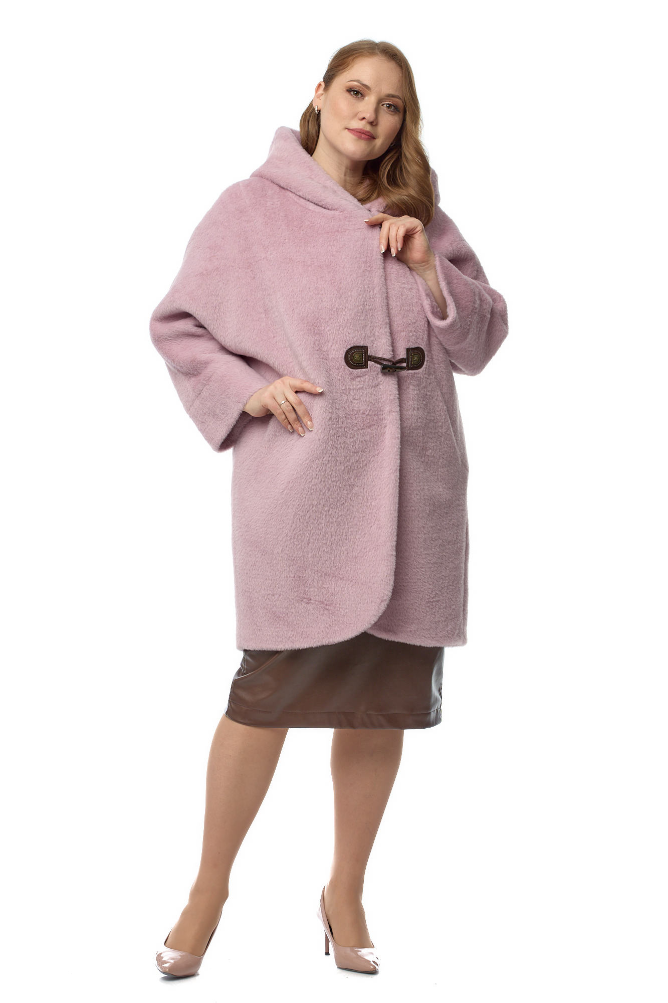 

Пальто женское МОСМЕХА 8021456 фиолетовое 50 RU, 8021456