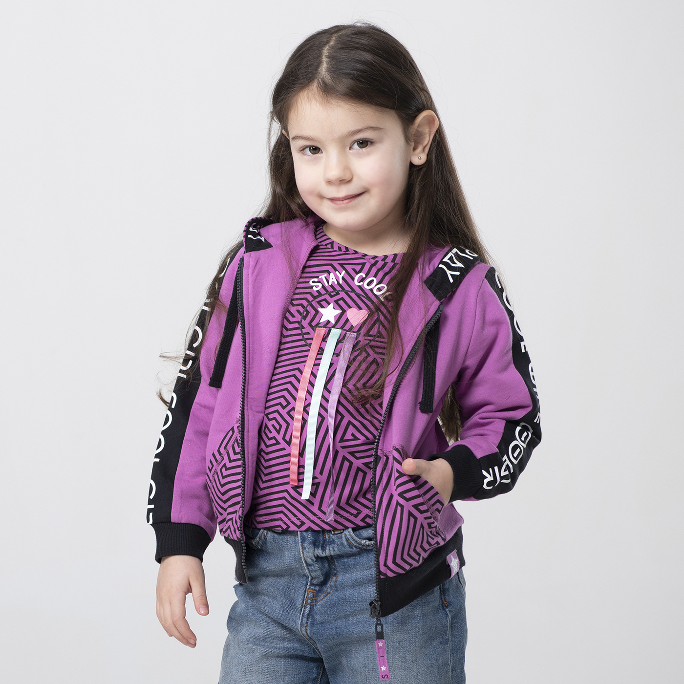 

Куртка детская Cherubino CSKG 62644, фиолетовый, 92, CSKG 62644