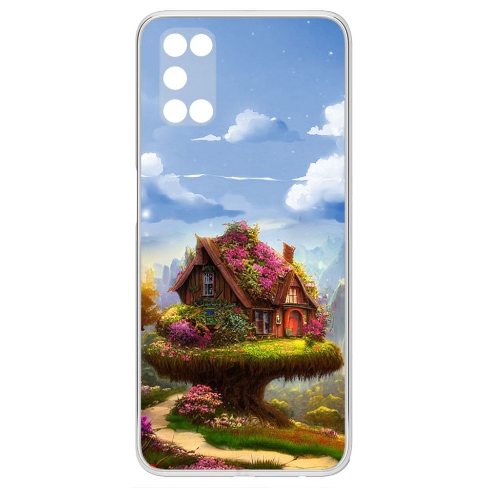 

Чехол-накладка Krutoff Clear Case Дом на дереве для Oppo A92