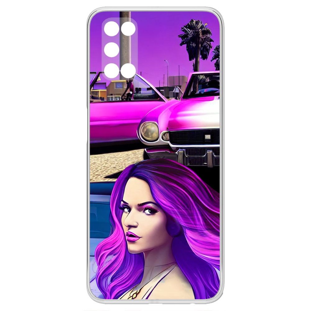 

Чехол-накладка Krutoff Clear Case Жизнь в розовом для Oppo A52