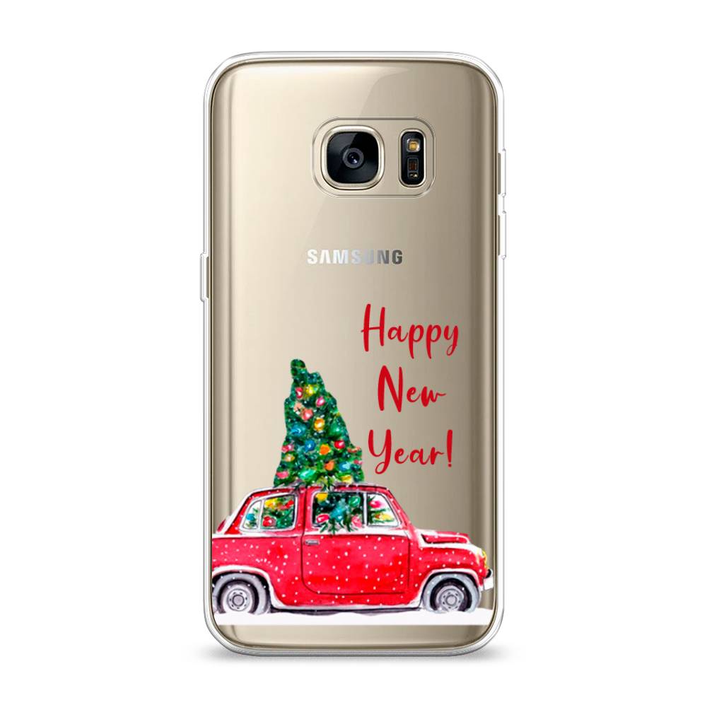 

Чехол на Samsung Galaxy S7 "Happy New Year", Красный;зеленый, 24550-5