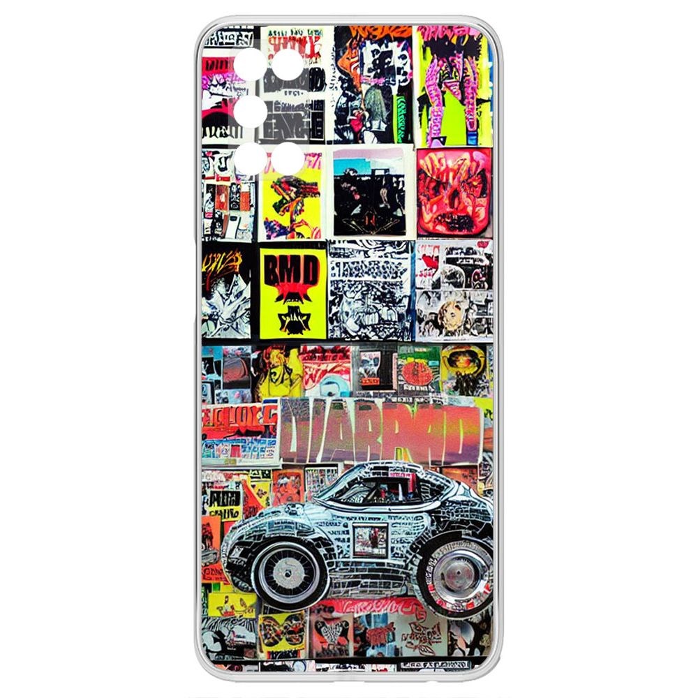 

Чехол-накладка Krutoff Clear Case Автопамфлет для Oppo A52