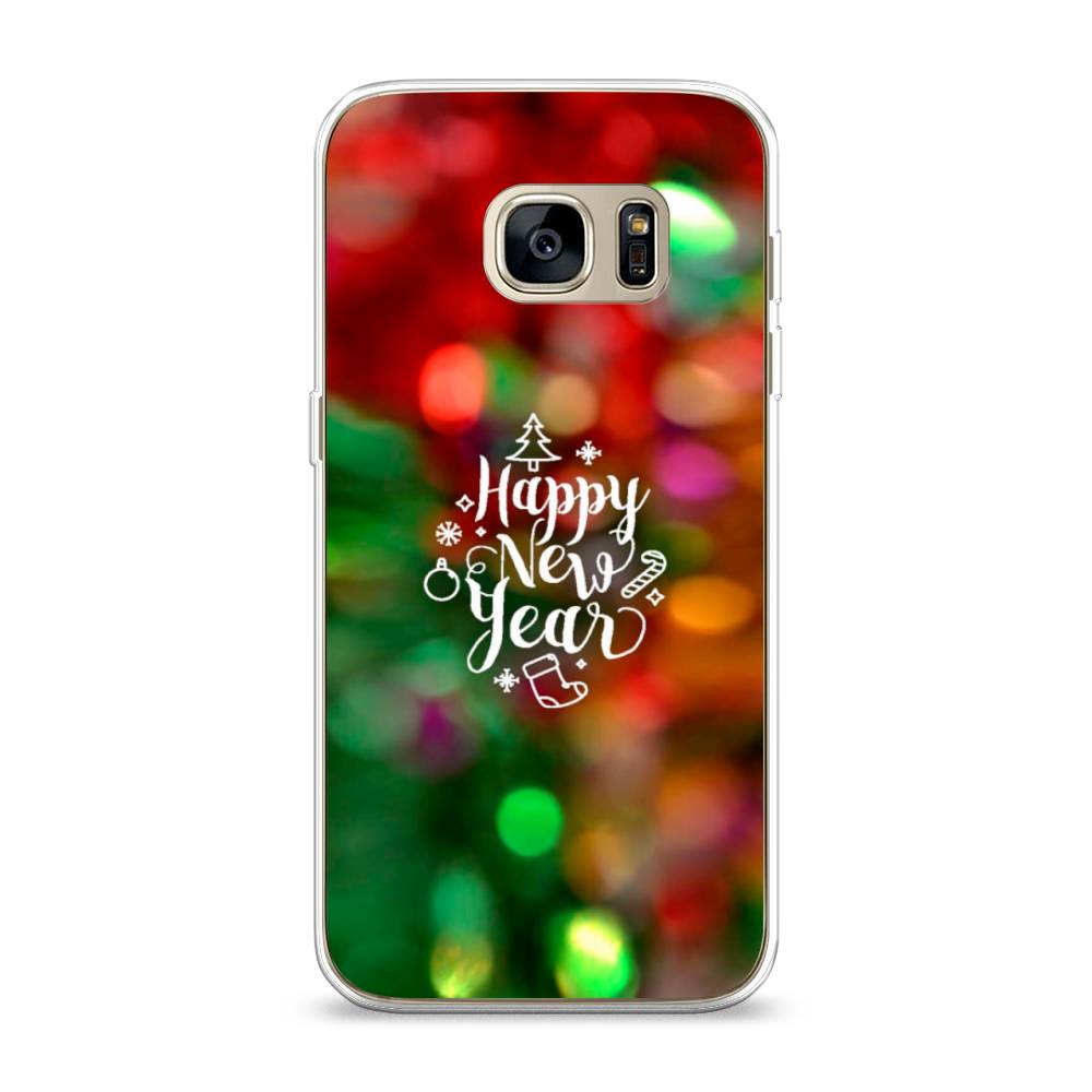 

Чехол на Samsung Galaxy S7 "Новый Год на елке", Зеленый;красный;желтый, 24550-5