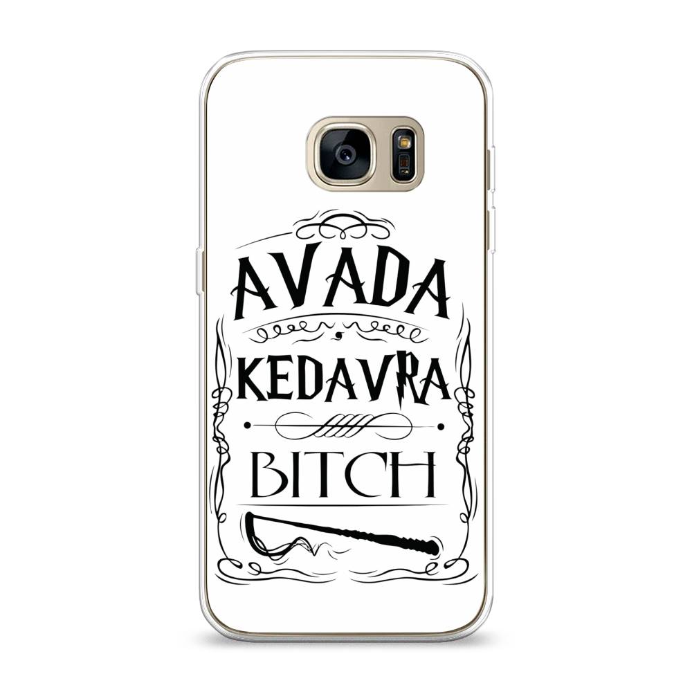 

Чехол на Samsung Galaxy S7 "Avada kedavra bitch", Белый;серый;черный, 24550-6