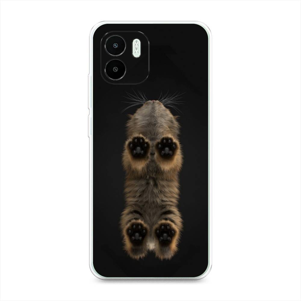 

Чехол Awog на Redmi A1 / Редми A1 "Кошачьи лапки", Черный