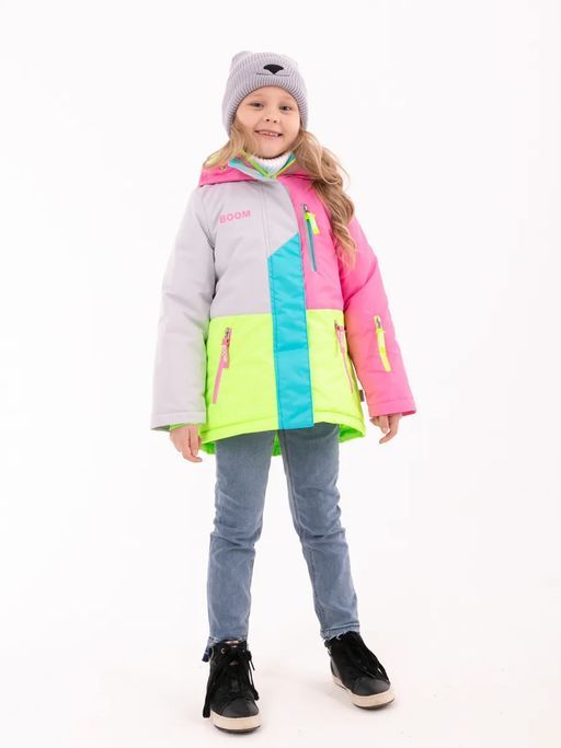 Куртка детская Boom 101421_BOG вар.2, розовый, 170