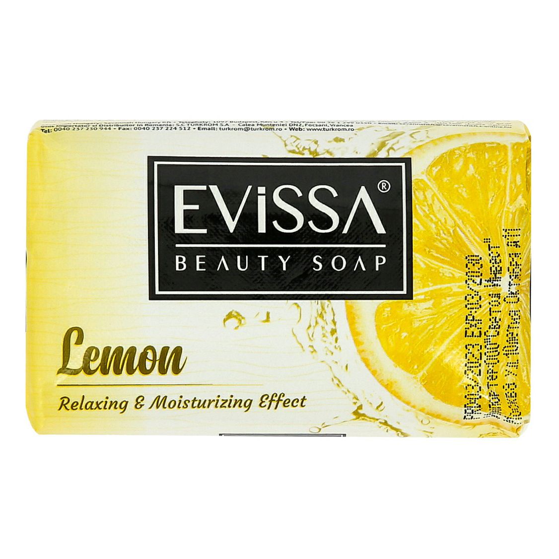 Туалетное мыло Evissa твердое гигиеническое лимон 100 г