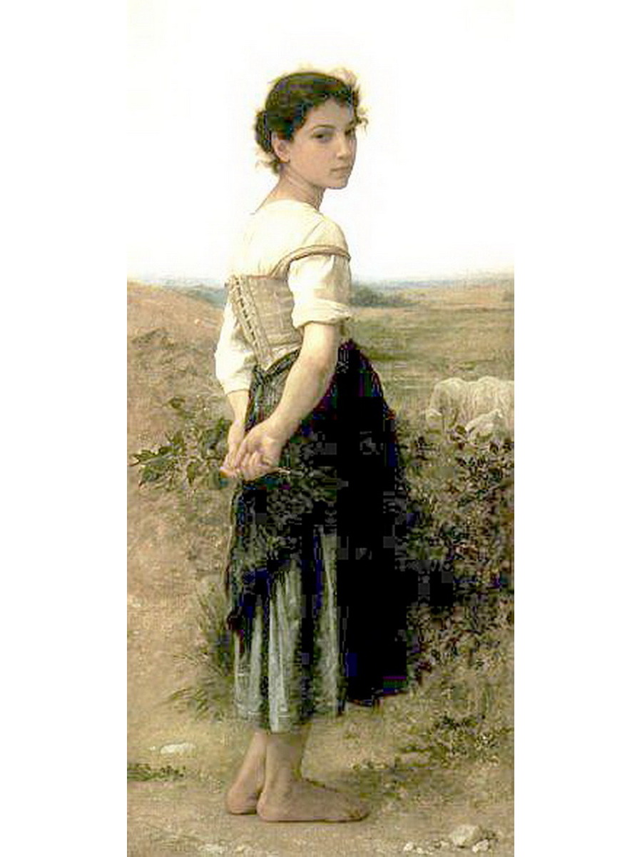 

Постер DRABS A3 Бугеро Адольф Вильям The Young Shepherdess