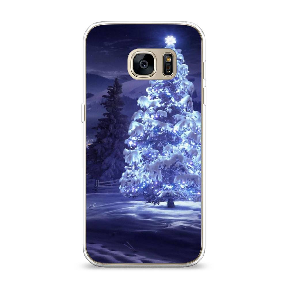 

Чехол на Samsung Galaxy S7 "Зима 4", Синий;черный;белый, 24550-2