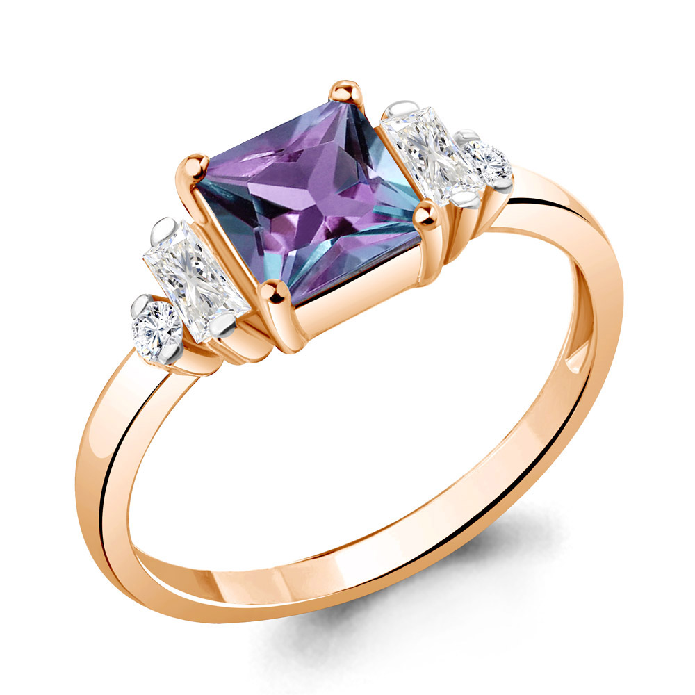 

Кольцо из серебра с фианитом Aquamarine Aquamarine 6726725А_925_з р, 6726725А_925_з