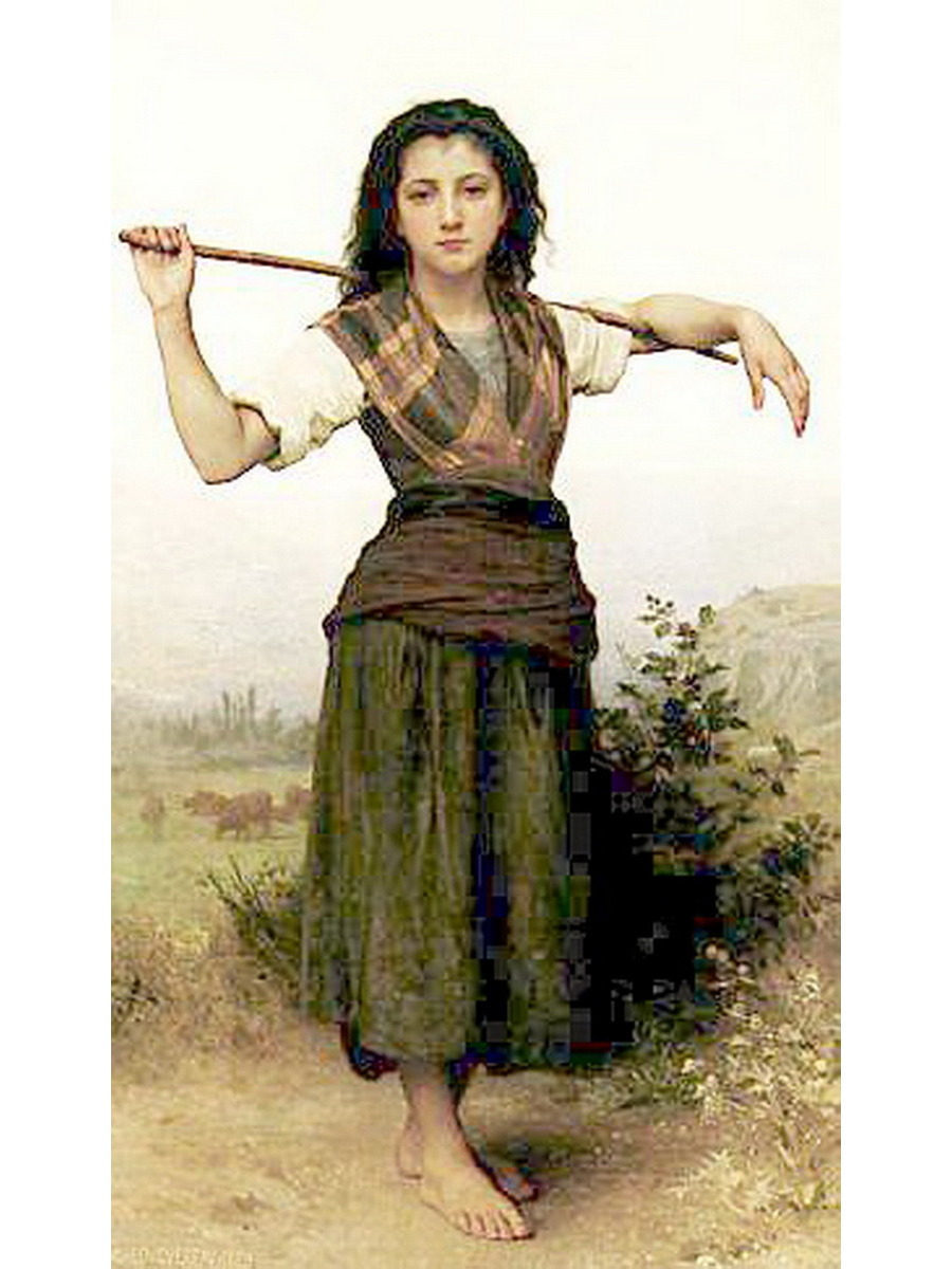 

Постер DRABS A3 Бугеро Адольф Вильям The Shepherdess