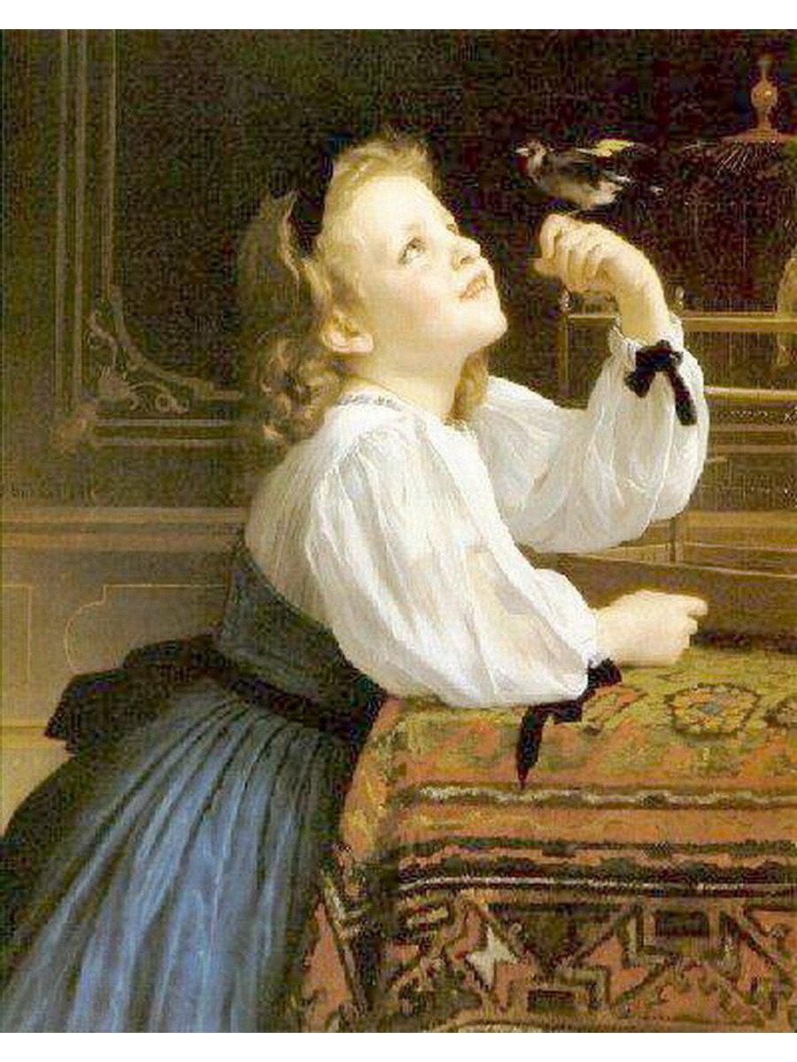 

Постер DRABS A3 Бугеро Адольф Вильям The Pet Bird