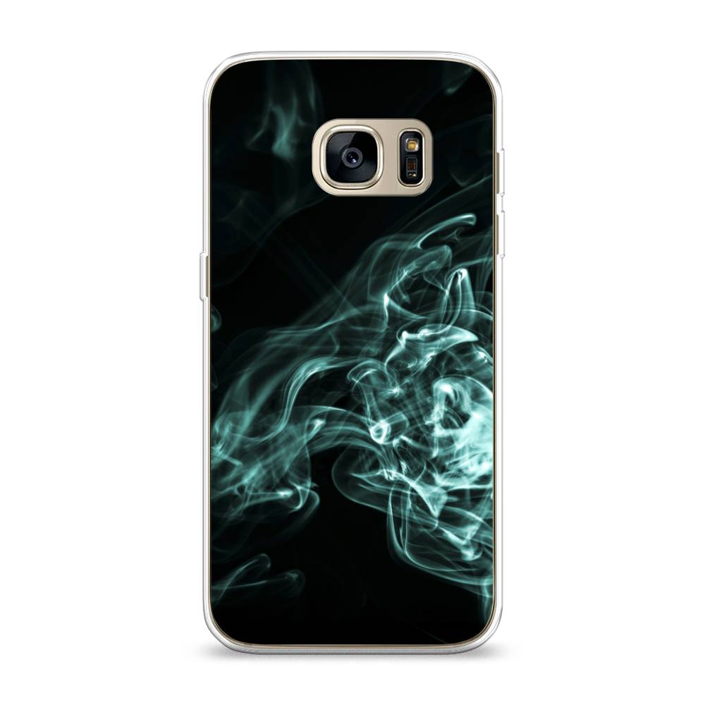 

Чехол на Samsung Galaxy S7 "Дым", Голубой;черный, 24550-3