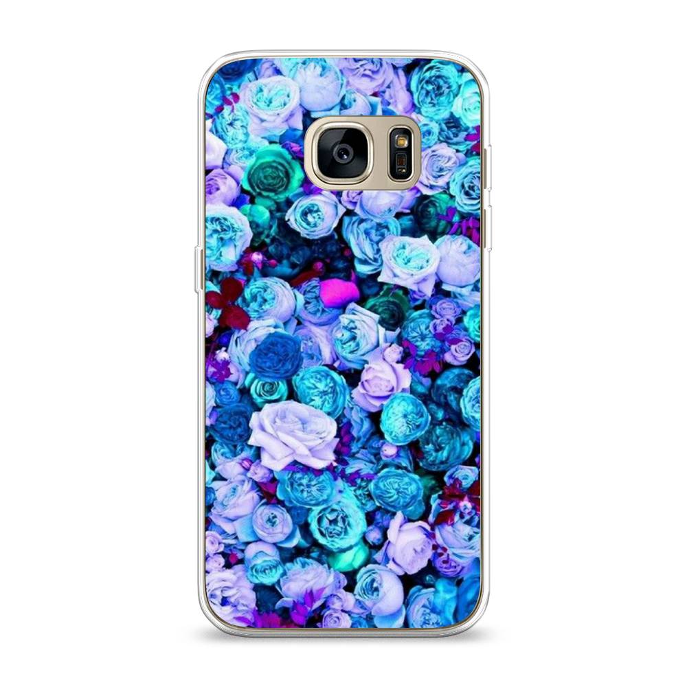 

Чехол на Samsung Galaxy S7 "Цветочный ковер", Фиолетовый, 24550-2