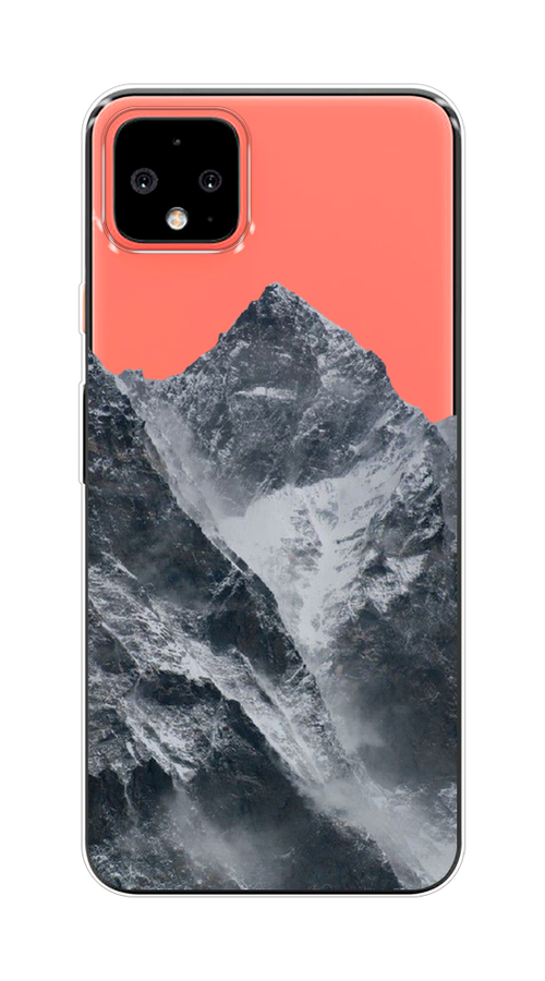 

Чехол на Google Pixel 4 XL "Горы арт 4", Серый;бежевый, 270550-2