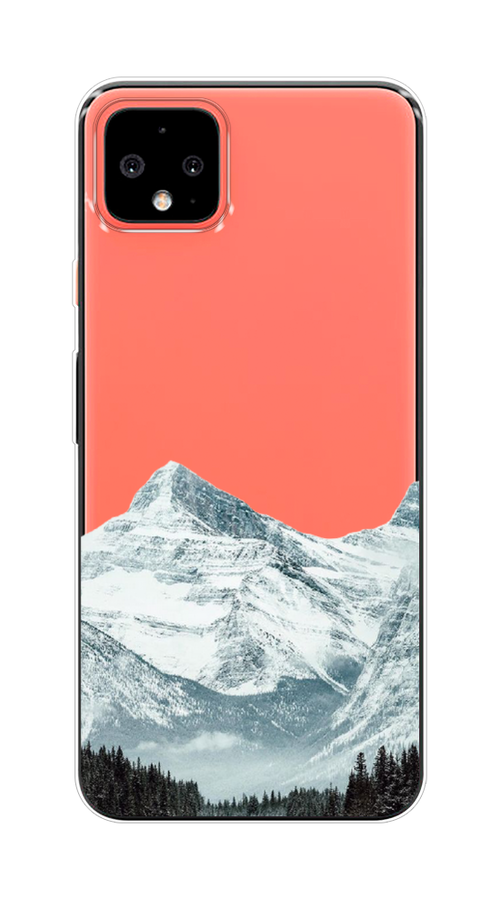 

Чехол на Google Pixel 4 XL "Горы арт 1", Белый;зеленый, 270550-2