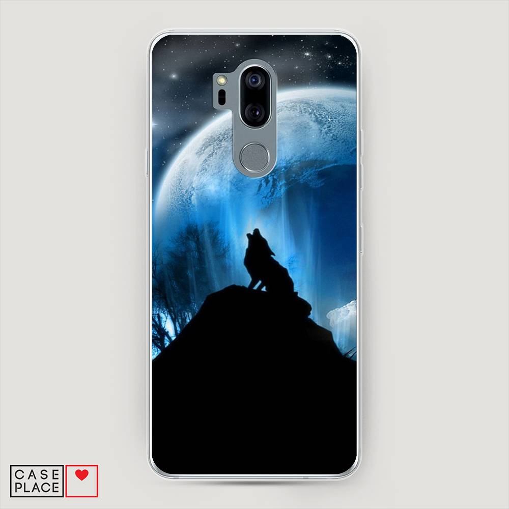 

Чехол на LG G7 ThinQ "Волк 2", Синий;черный;белый, 83450-1