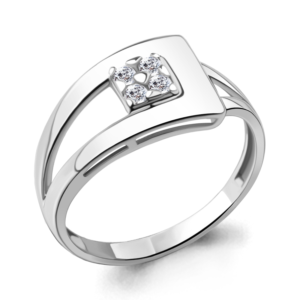 

Кольцо из серебра с фианитом Aquamarine Aquamarine 67261А_925_р р. 17, 67261А_925_р