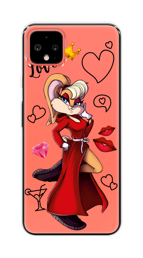 

Чехол на Google Pixel 4 XL "Rich Lola Bunny", Красный;бежевый;оранжевый, 270550-6