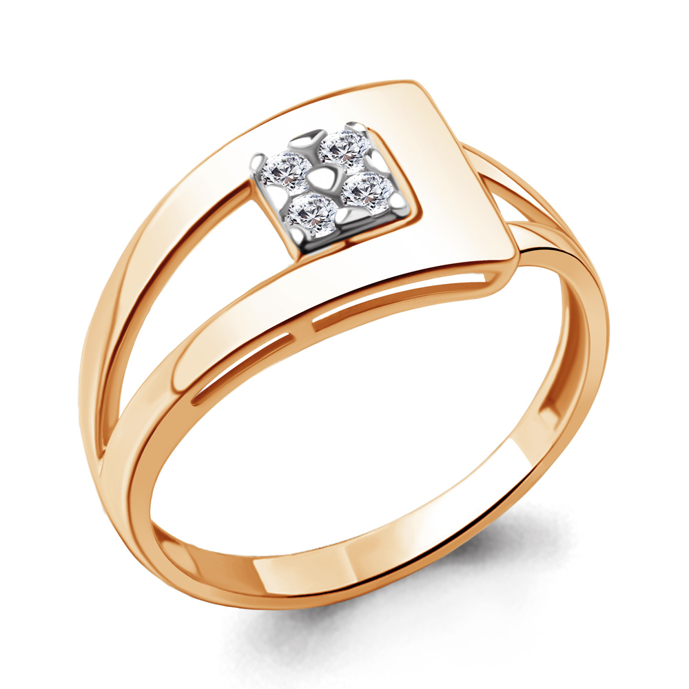 

Кольцо из серебра с фианитом Aquamarine Aquamarine 67261А_925_з р, 67261А_925_з