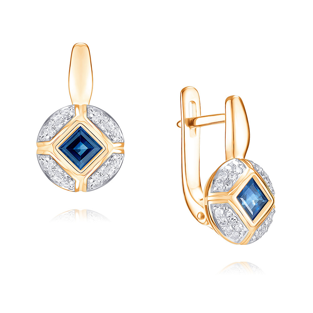 

Серьги из красного золота ADAMAS 24040515/01-А50ДЧ-432, сапфир/бриллиант, 24040515/01-А50ДЧ-432