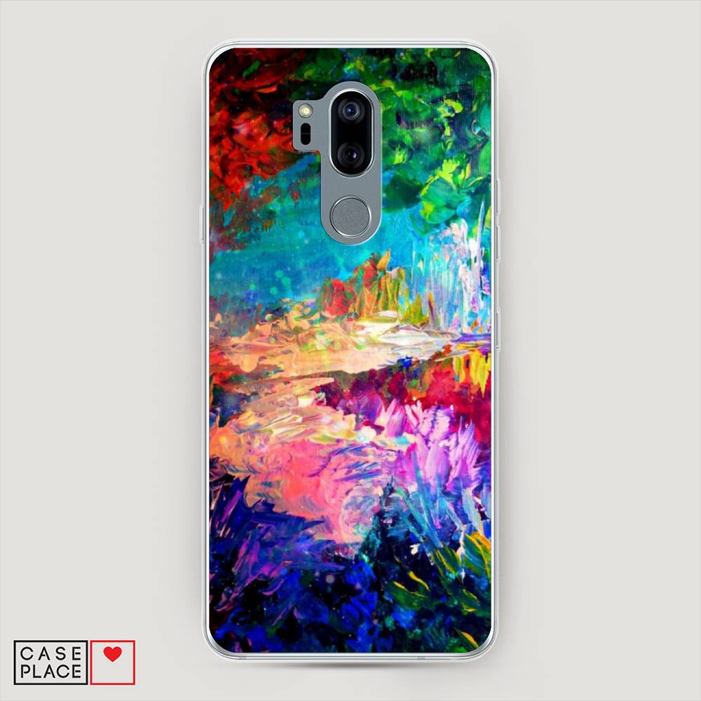 

Чехол на LG G7 ThinQ "Лес-гуашь", Синий;розовый;зеленый, 83450-4