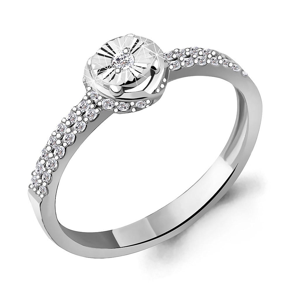 

Кольцо из серебра с фианитом Aquamarine Aquamarine 67256_925_р р. 17,5, 67256_925_р