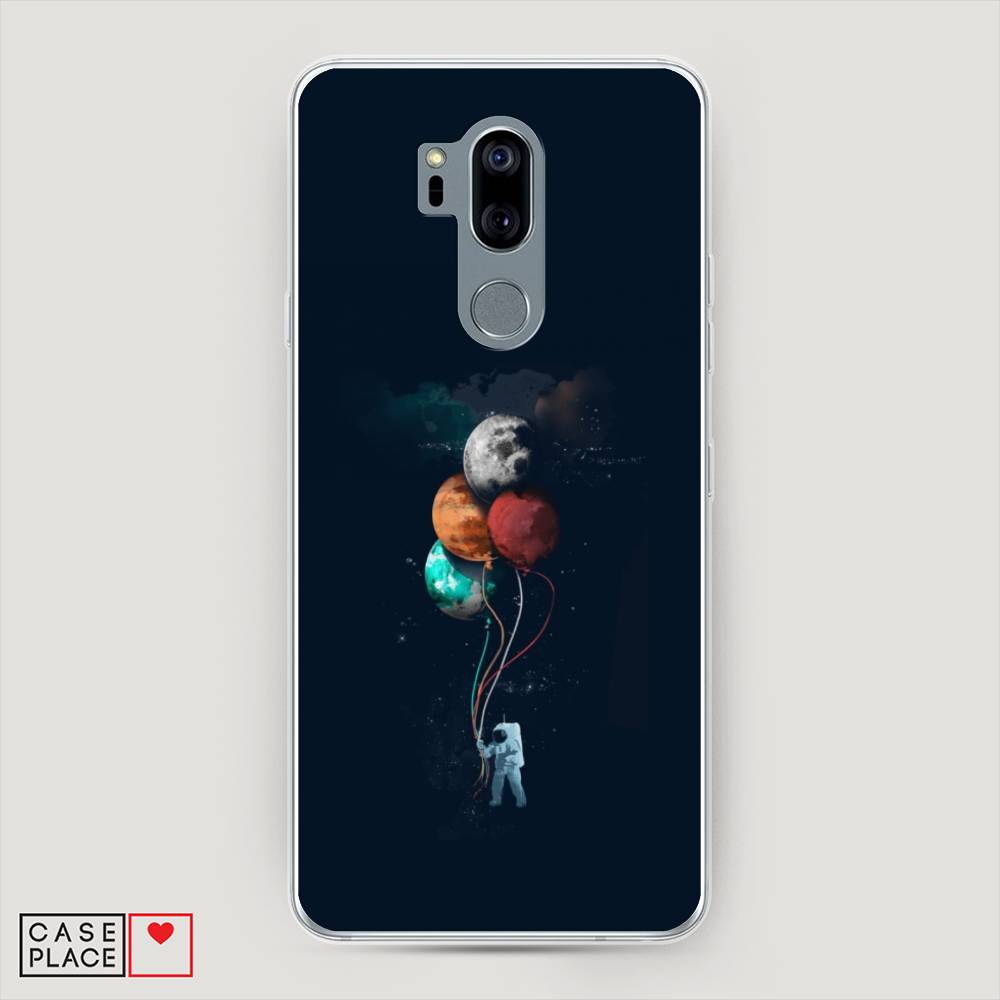 

Чехол на LG G7 ThinQ "Космонавт с шариками", Разноцветный, 83450-4
