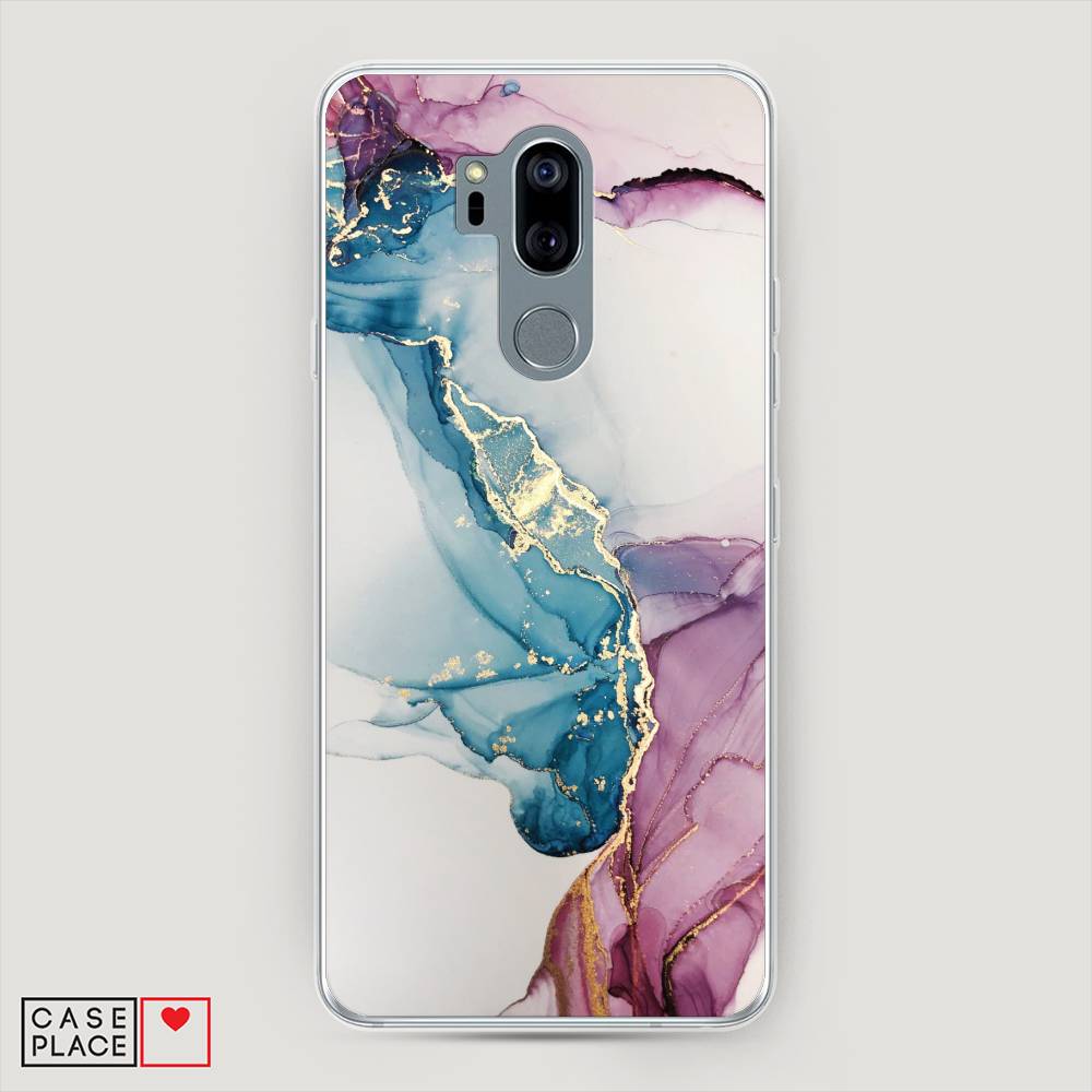 

Чехол на LG G7 ThinQ "Розовые разводы рисунок", 83450-3