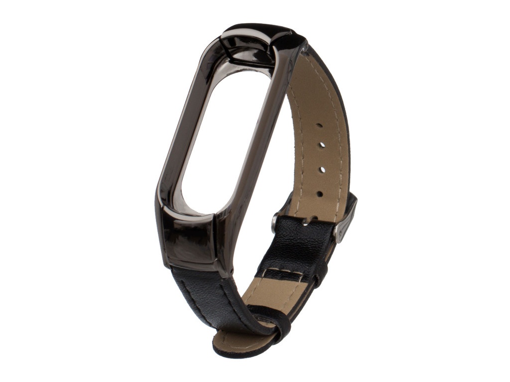 

Ремешок Activ для Xiaomi Mi Band 3/Mi Band 4 Leather Black 108329, 108329