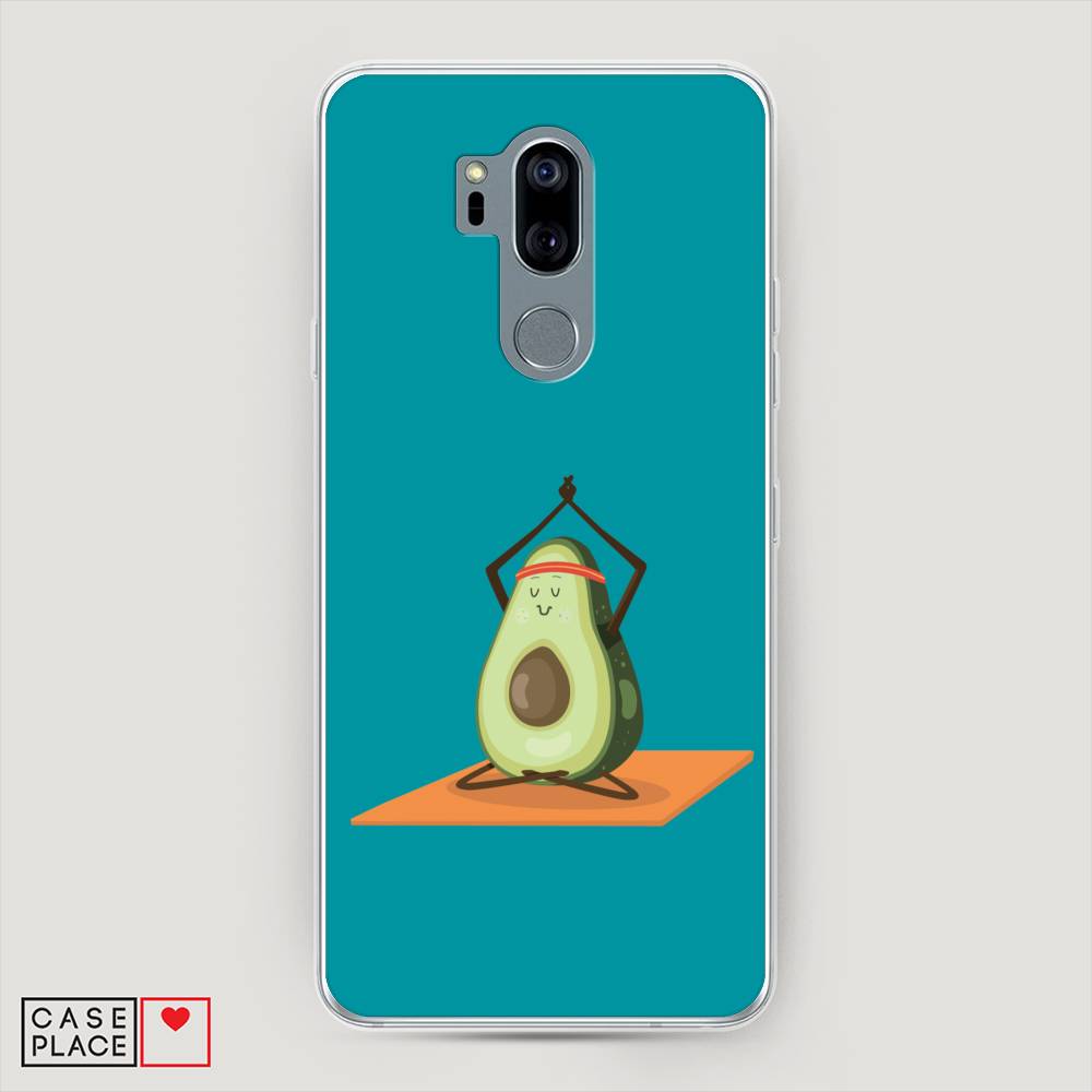 

Чехол на LG G7 ThinQ "Расслабься с авокадо", Голубой, 83450-6