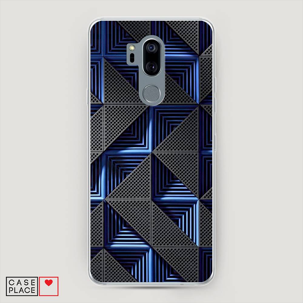 

Чехол на LG G7 ThinQ "IBM", Серый;синий, 83450-3